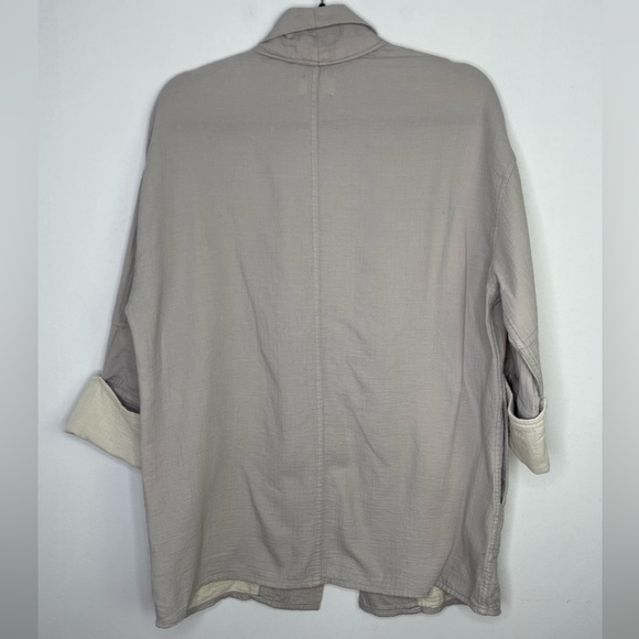 ARITZIA Wilfred Lenglen grey lightweight open kimono style blazer - Picture 8 of 10